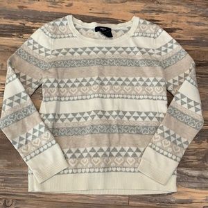 4/$20 Gap kids cream sweater size Small (6/7)